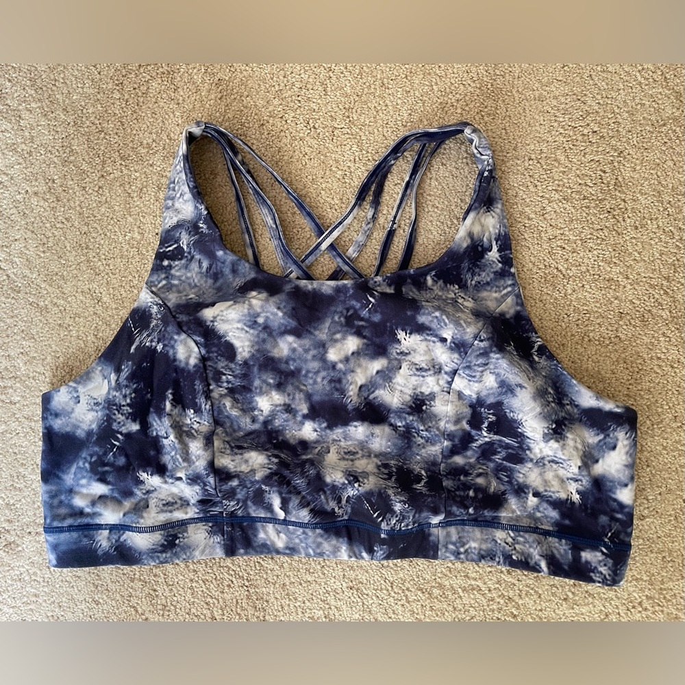 Blue Tie Dye Racerback Torrid Sports Bra